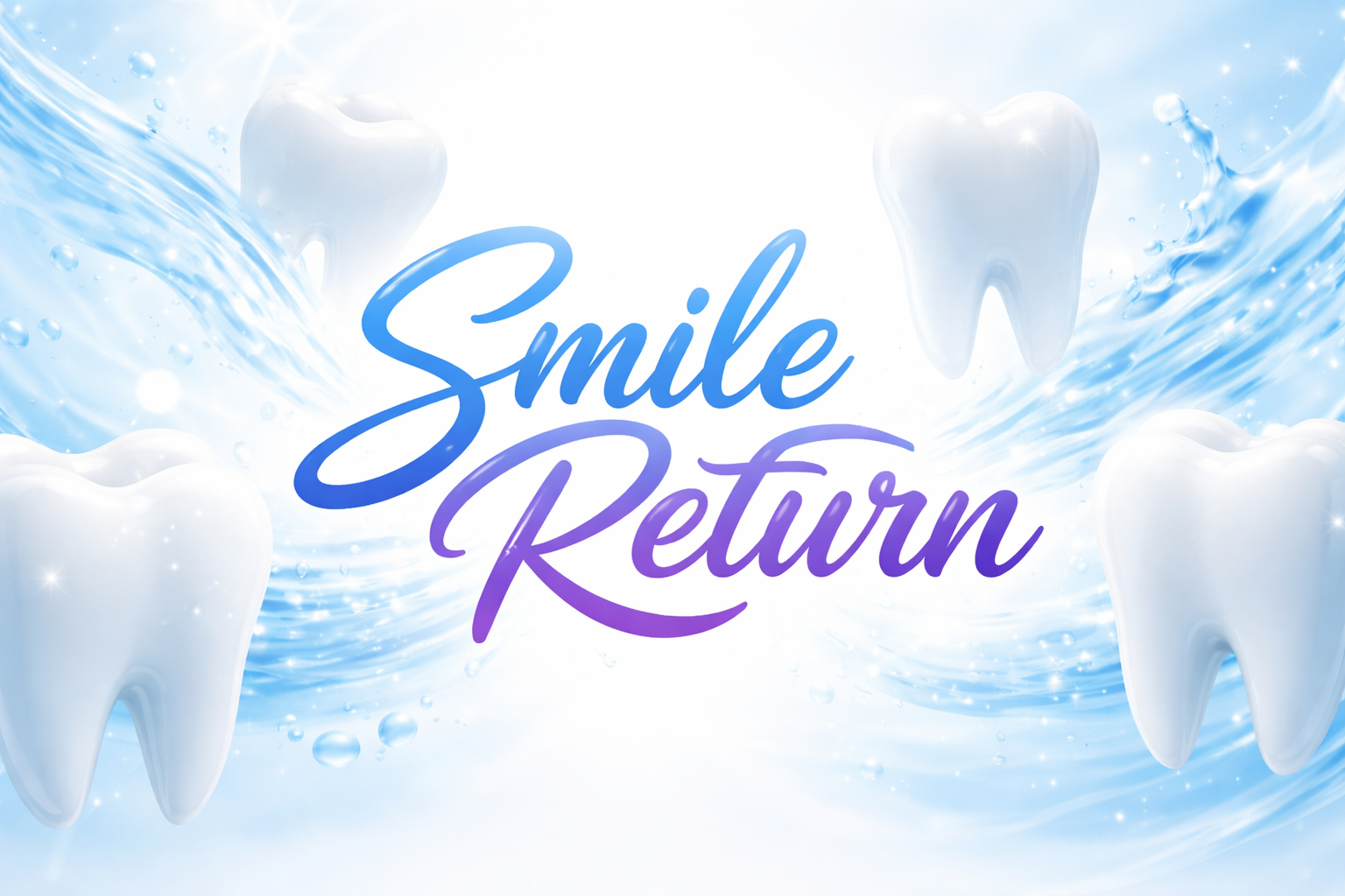 Bright welcoming Smile Return clinic